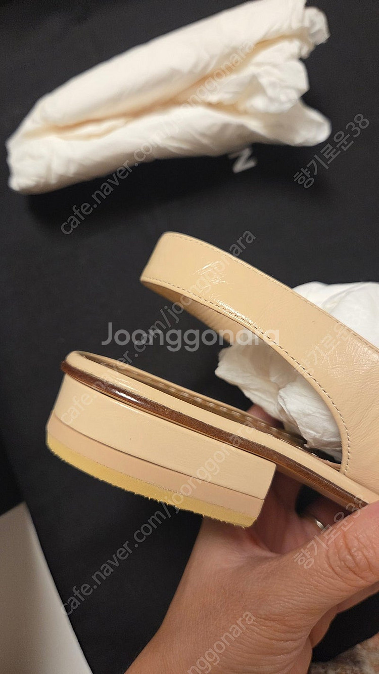 샤넬 진주 샌들 쪼리 35.5 새상품 비브람 완료--7