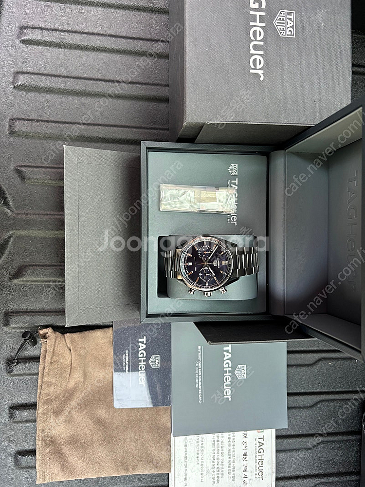 태그호이어 까레라 호이어02 크로노그래프 청판 42mm--1