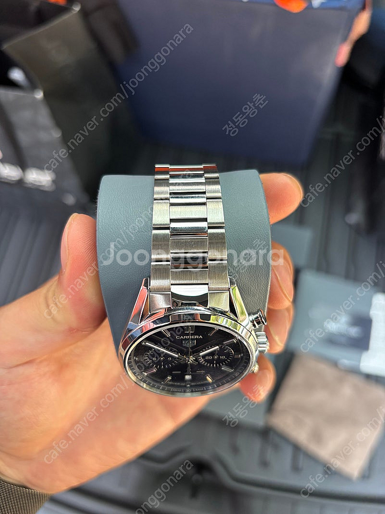 태그호이어 까레라 호이어02 크로노그래프 청판 42mm--2