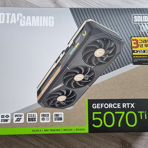 ZOTAC GAMING RTX 5070TI SOLID OC D7 16g 그래픽카드
