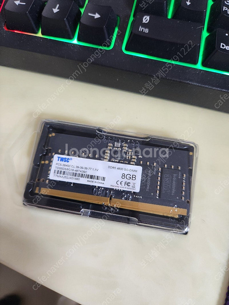 노트북 ddr5 8gb 2장 16gb 4800mhz--0