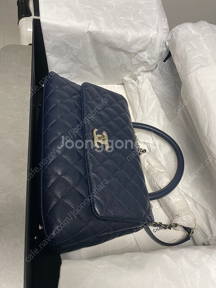 (미사용) 샤넬 코코핸들(코핸) 스몰 다크네이비--0