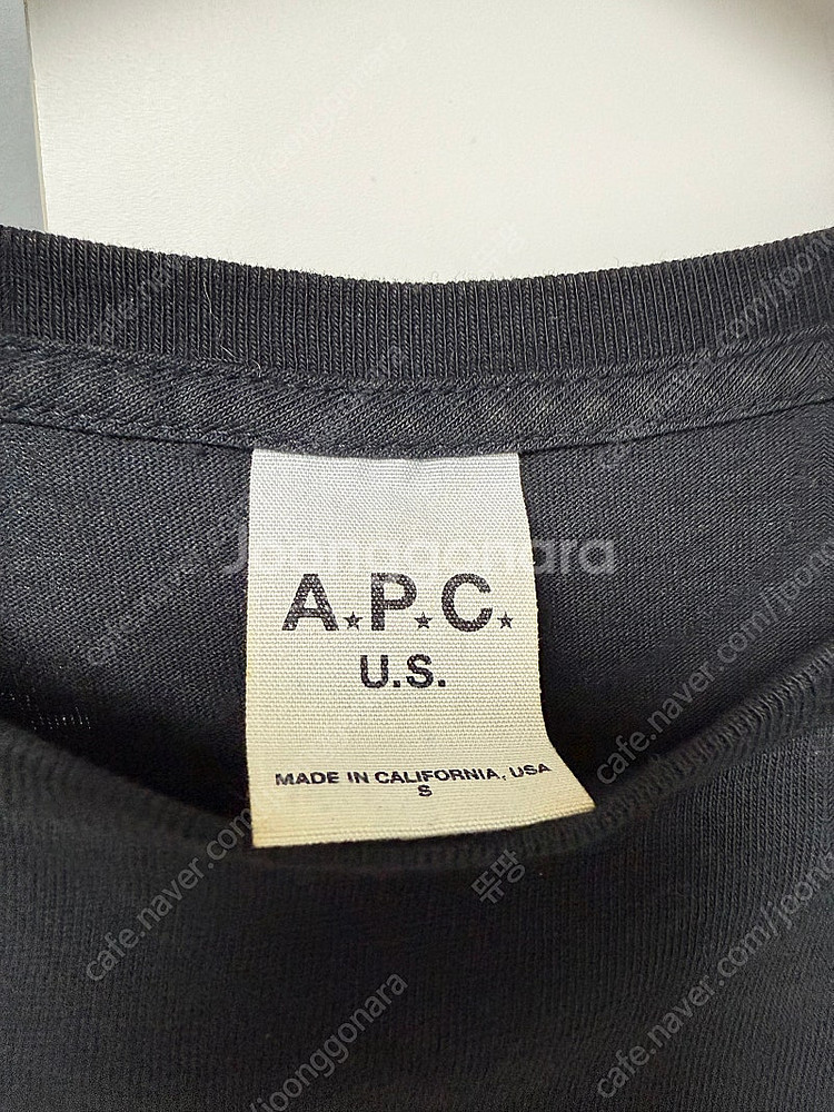 A.P.C. 아페쎄 블랙 반팔티 S--1