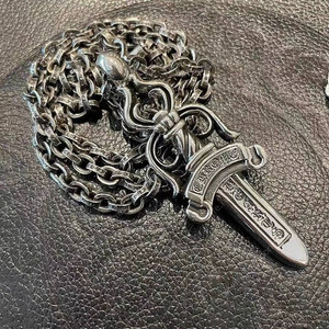 [Chrome Hearts] 크롬하츠 목걸이 실버 925 은 목걸이 60cm