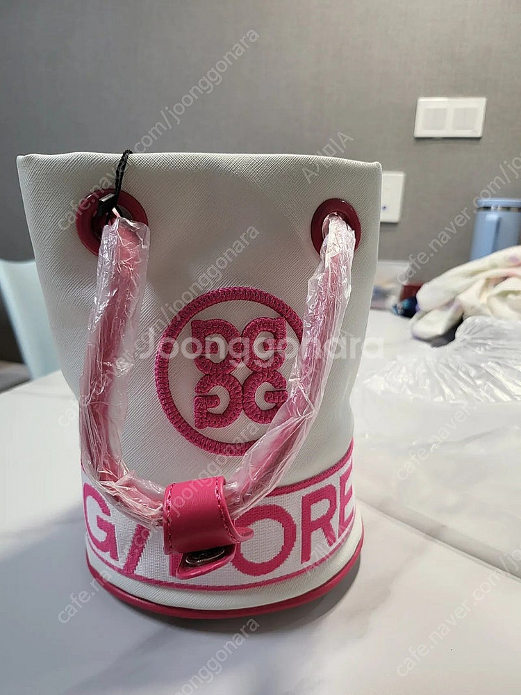지포어 버킷백 핑크팝니다 골프가방 파우치 볼가방 토트백...--0