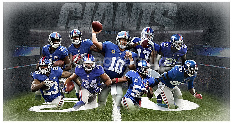 NFL NY Giants 풋볼져지 M(100) 정품Reebok Made in Korea (무료배송)/희귀소장품--1