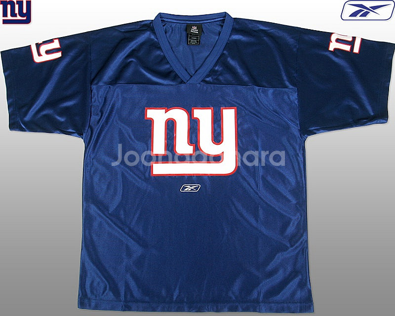 NFL NY Giants 풋볼져지 M(100) 정품Reebok Made in Korea (무료배송)/희귀소장품--2