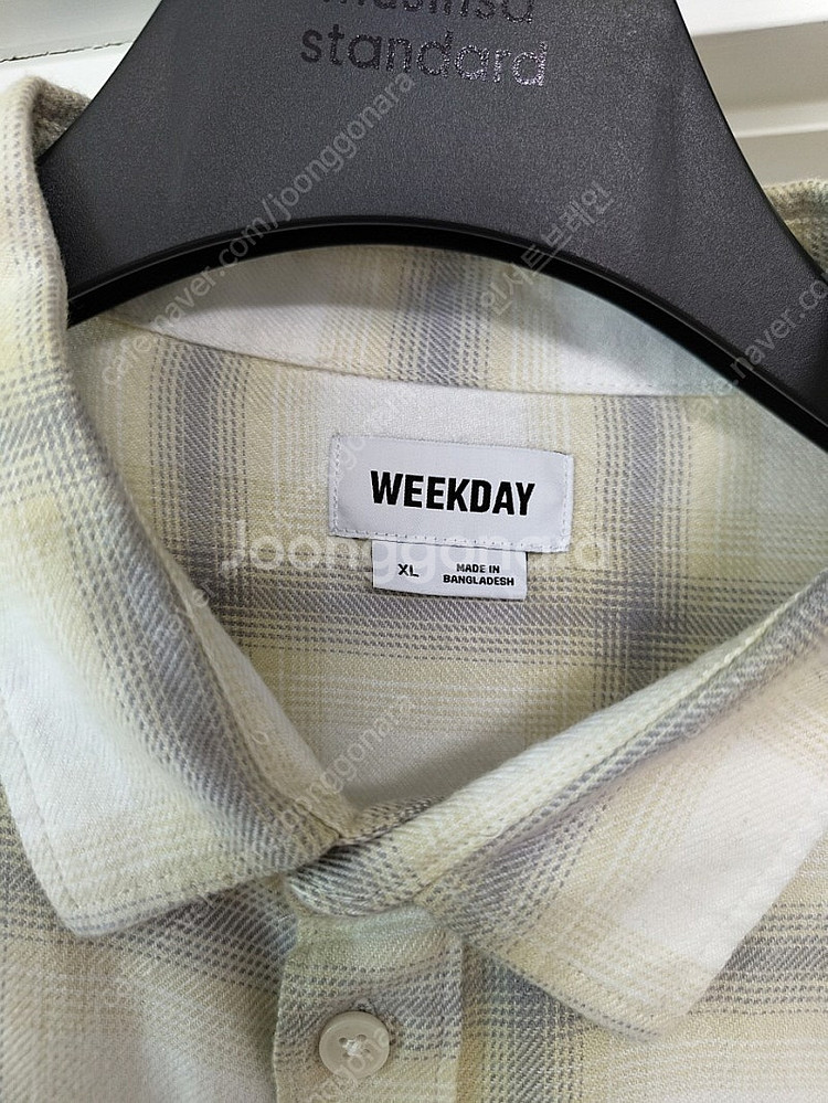 WEEKDAY / 체크 셔츠 , 트라우저 세트 / XL...--2