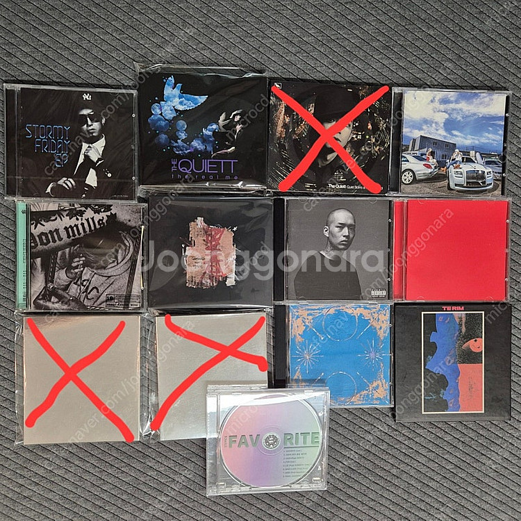 국내 힙합 및 알앤비 등 CD 앨범 판매--0