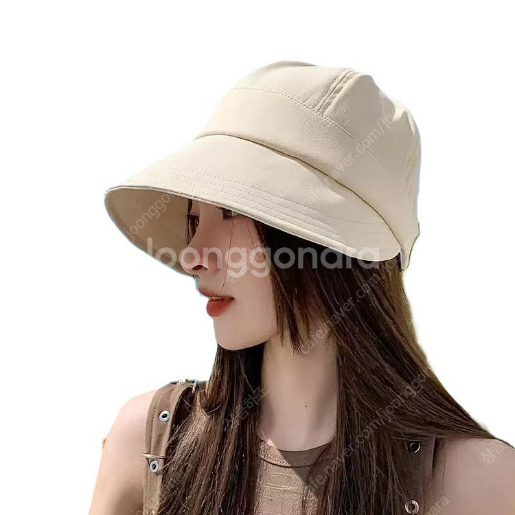여자 자외선차단 모자 새상품 블랙. 화이트--3