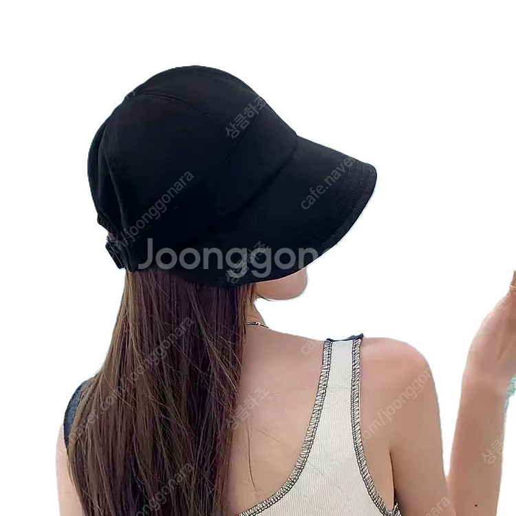 여자 자외선차단 모자 새상품 블랙. 화이트--4