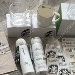 스타벅스 일본 긴자한정 20주년카드머그글라스 등