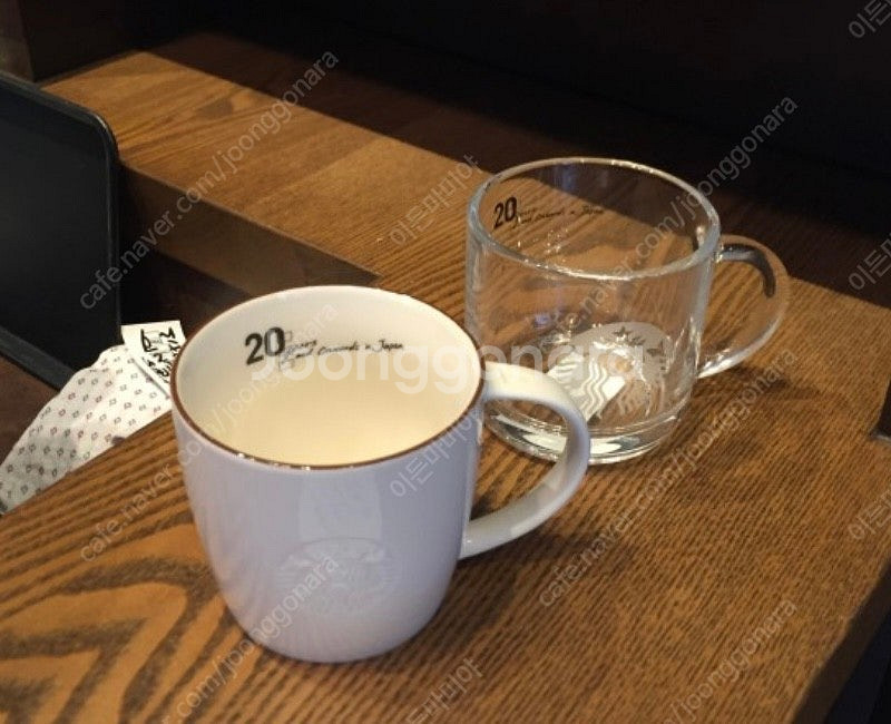 스타벅스 일본 긴자한정 20주년카드머그글라스 등--6