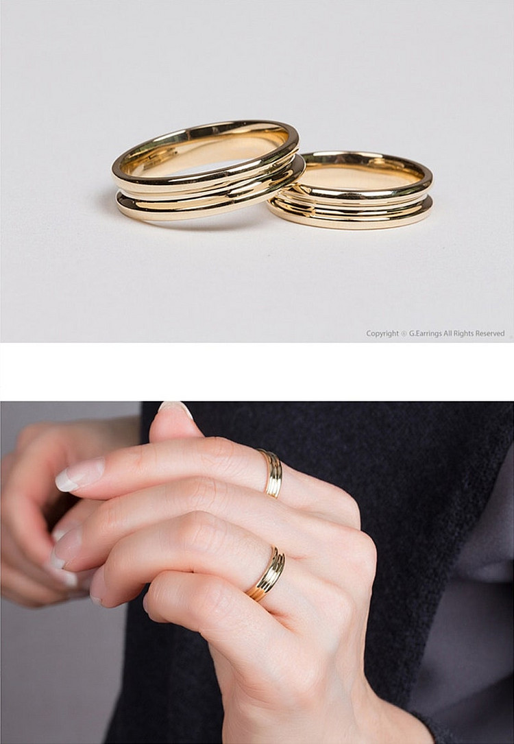G.Earrings 오목라인 커플링 11.5호 18k옐...--2