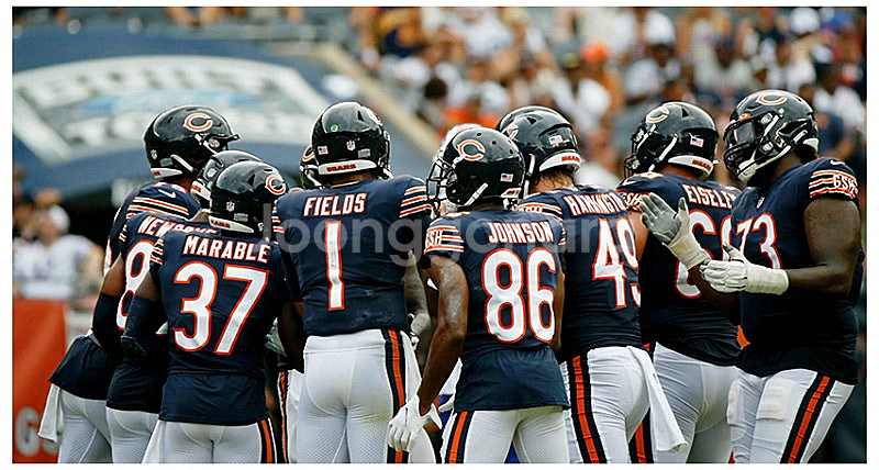 NFL Chicago Bears 풋볼져지 S(95)/M(100) 정품Reebok Made in Korea (무료배송...--1