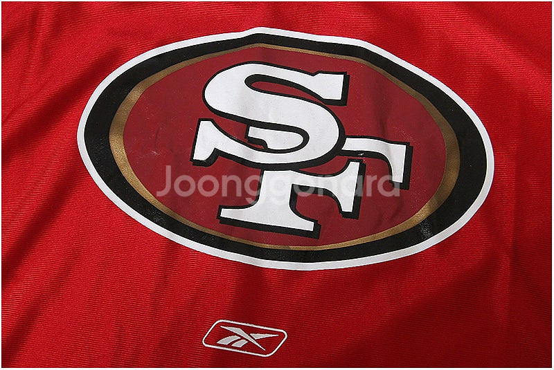 NFL SF 49ers 풋볼져지 M(100) 정품Reebok Made in Korea (무료배송)/희귀소장품--6