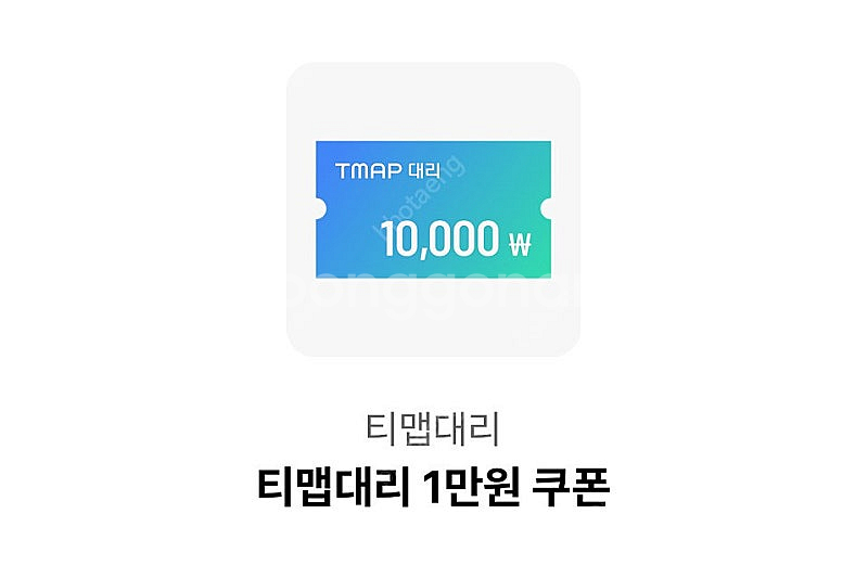 티맵대리 1만원 쿠폰 (T맵 대리 / TMAP 대리)--0
