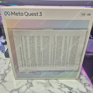 메타퀘스트3 128G 팝니다. (풀박.악세O,상태S,3회미만,비흡연,애완X)