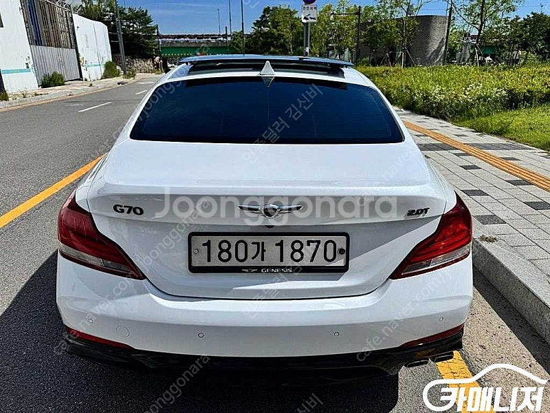 중고차 G70 2.2D 엘리트 2019 년식 흰색 중고...--5
