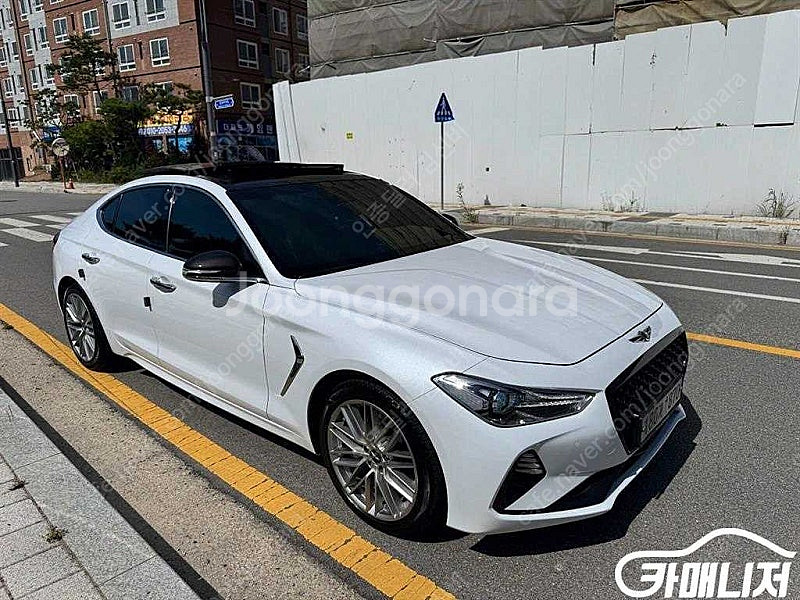 중고차 G70 2.2D 엘리트 2019 년식 흰색 중고...--7