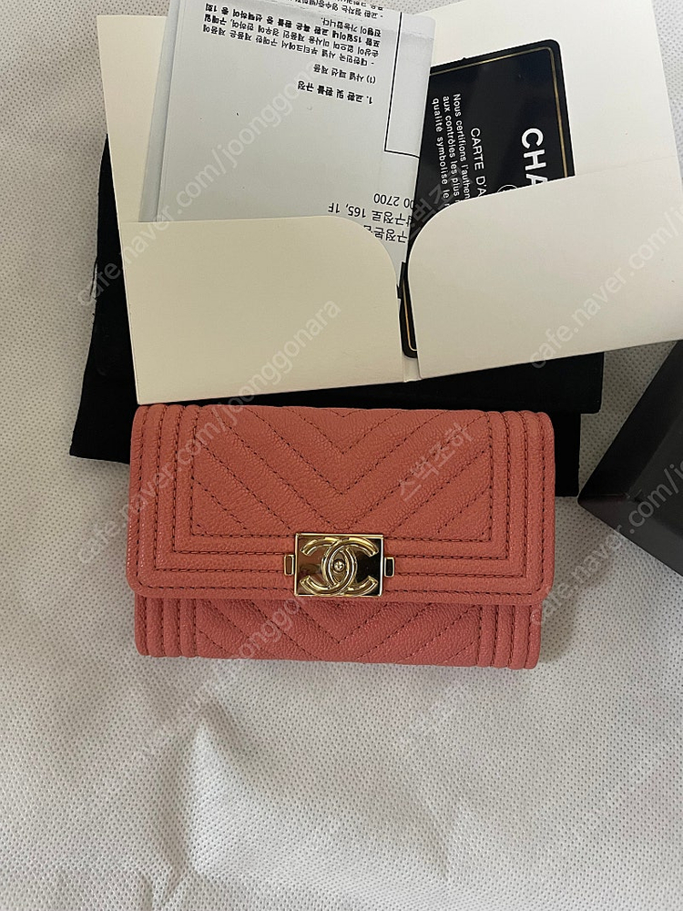 샤넬보이카드지갑 이미지