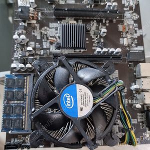 ETH B75 마이닝 마더보드 + ddr3 4g +cpu 팬티엄 g2030