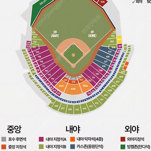 7/27 한화이글스 1루 내야지정석 2연석