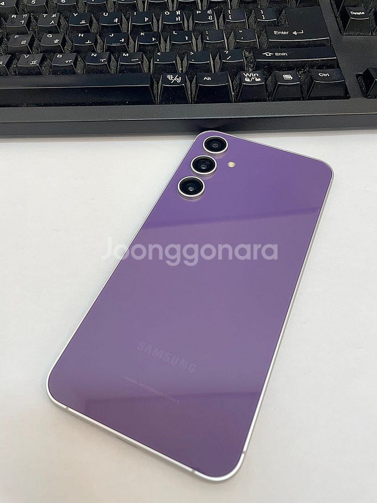 갤럭시S23FE 퍼플 256GB 무잔상 상태좋은 중고3...--0