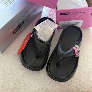 로우클래식 토앤토 플랫폼 플립플랍 블랙 240