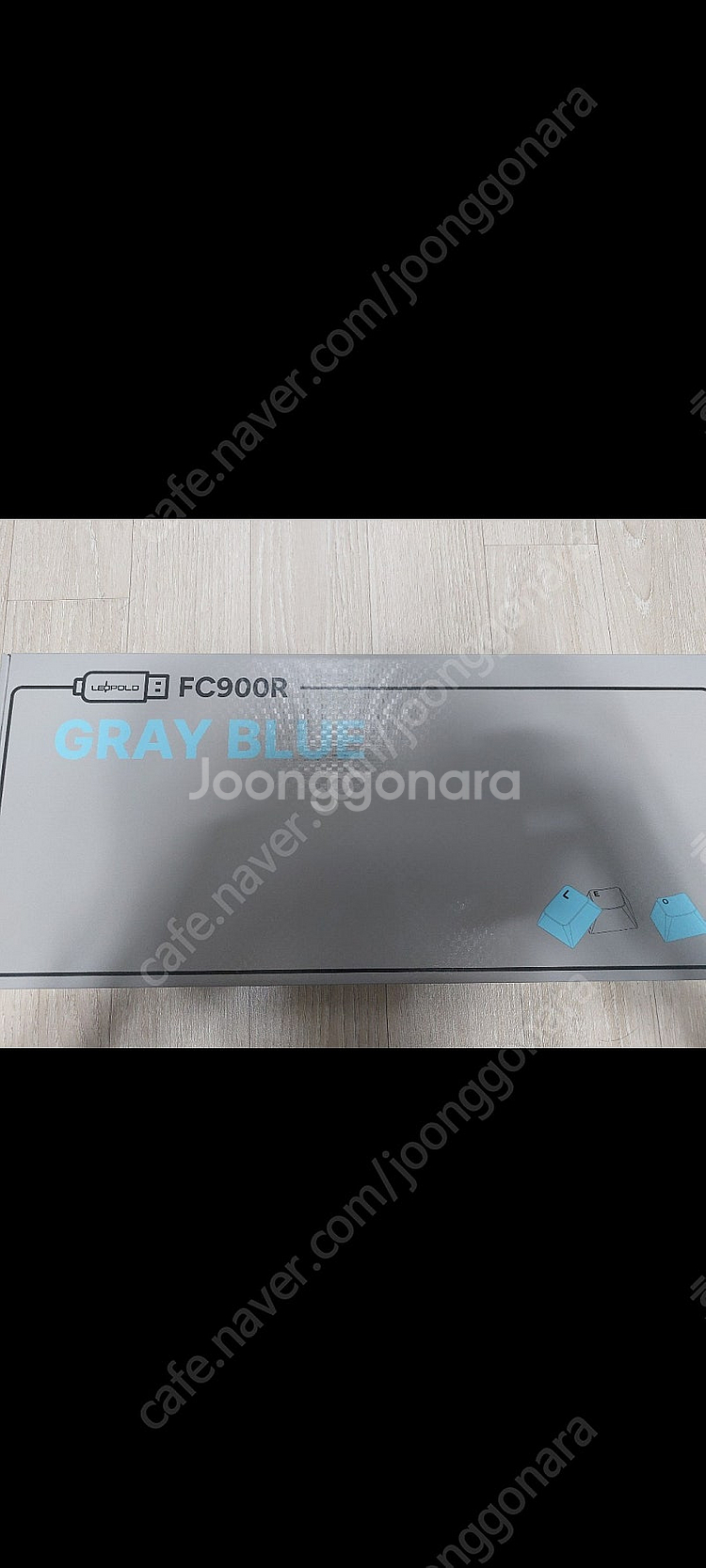 레오폴드 FC900R MX2A 저소음적축 그레이블루 유선 팔아요--0