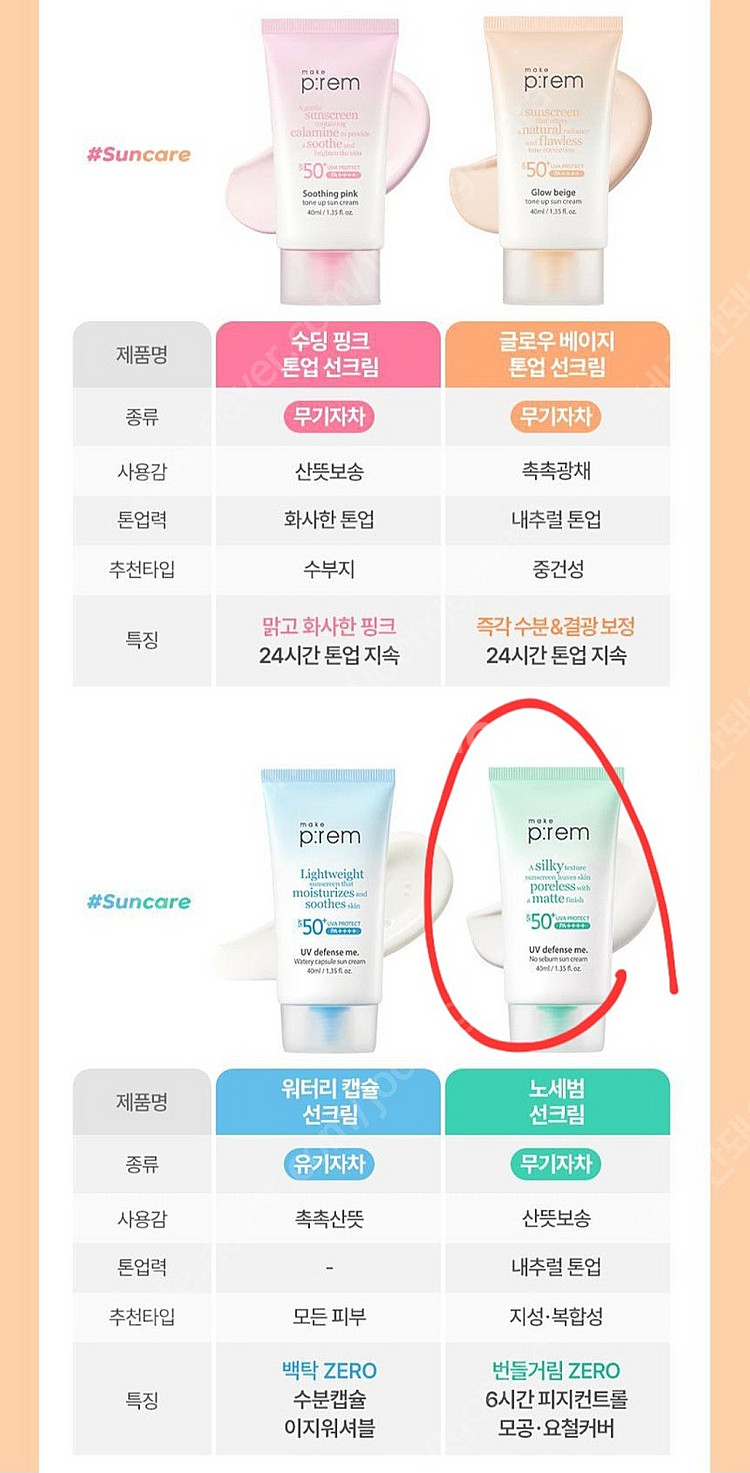 올리브영) 뽀송 무기자차 노세범 선크림--4