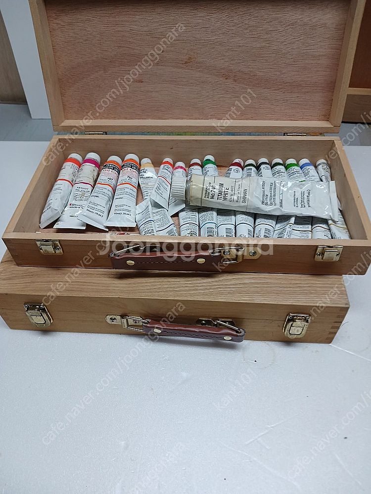 유화물감50ml 40여개, 20ml 20여개, 화구박스...--5