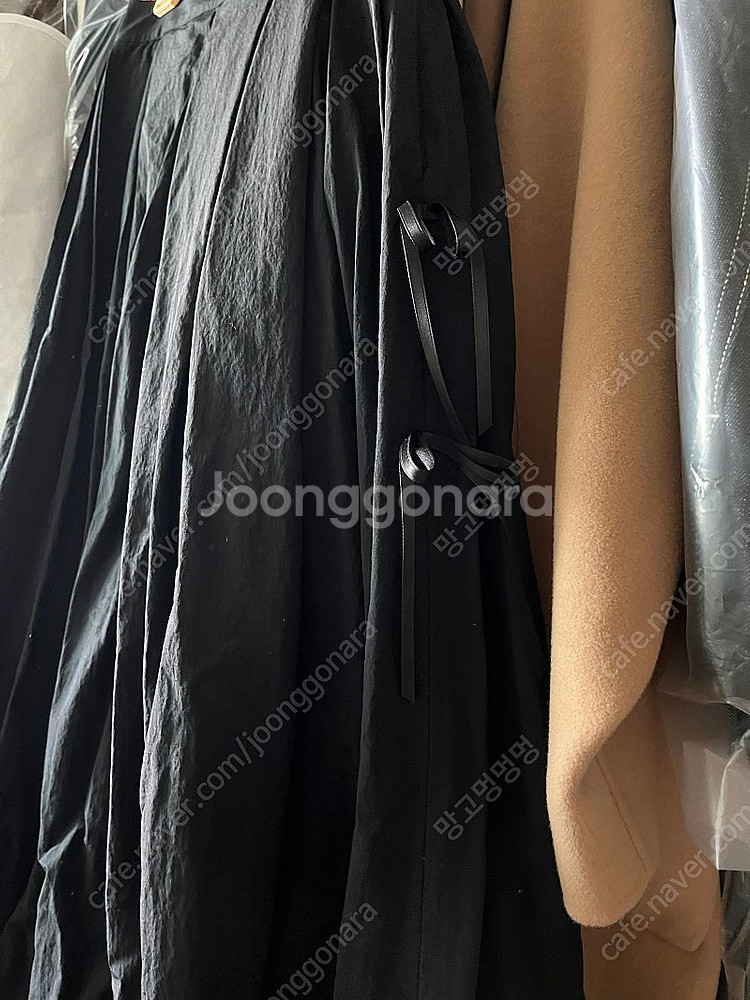 쇼트벗스터닝 리본 풀스커트 블랙 오르 드주이 오뮤 매니...--7