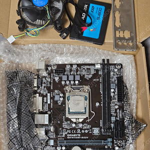 G4560 GA-H110M-DS2V 보드셋 + SSD 128G