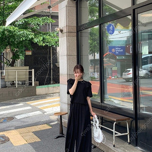 바이씨니 제작 엔젤플리츠세트 블랙 새상품