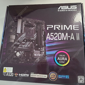 ASUS PRIME A520M-A II 거의 새상품