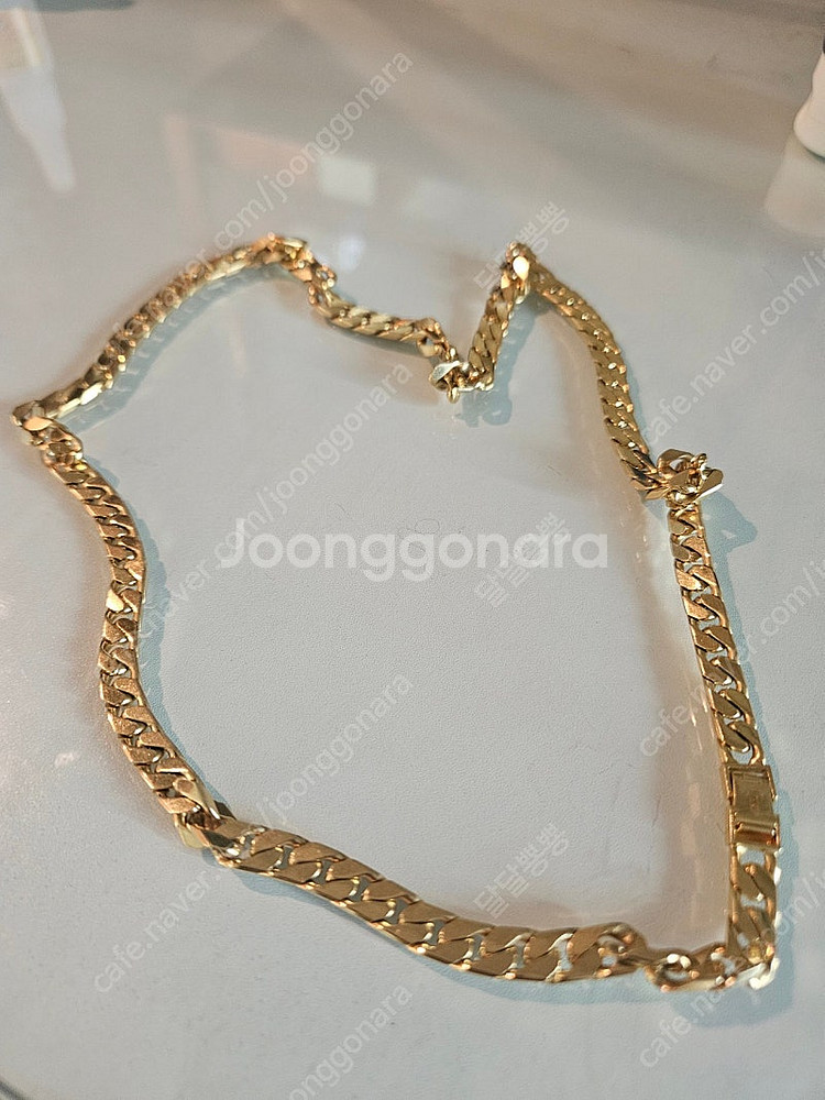 18k 목걸이 정품 20돈 에서 살짝 빠짐--0