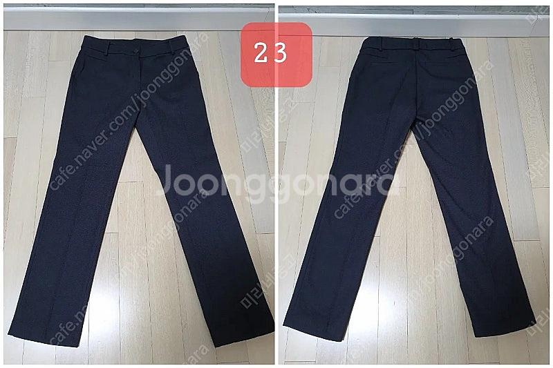 부츠컷 기모 찢청 정장 청바지 슬림 일자핏 슬랙스 흰바...--7