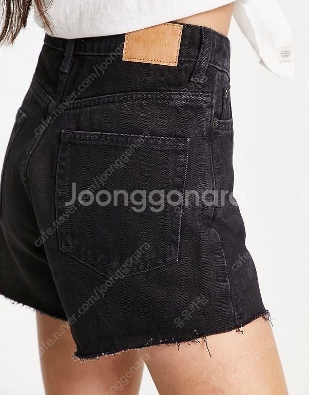 ZARA TRF 자라 버튼 흑청 반바지, 자라 청반바지...--2