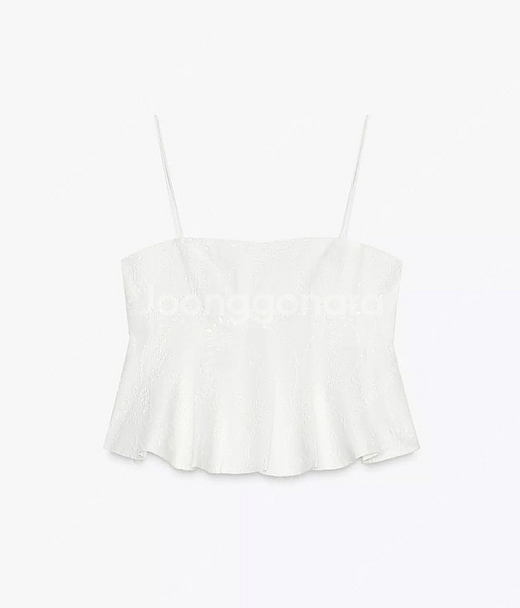 ZARA 자라 ZW 컬렉션 GODETS 자수 탑, 자라...--6