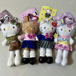 새상품 헬로키티 고고걸 롱다리키티 갸루 인형 키링
