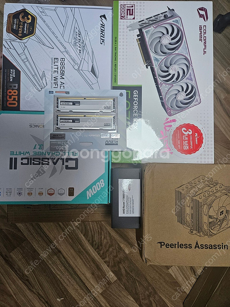 화이트, 미개봉) 7800x3d / rtx5070 / ...--0
