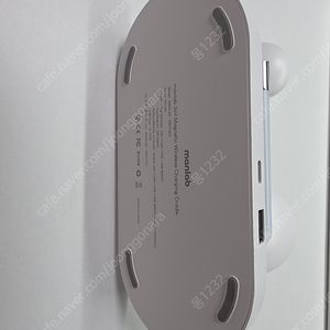 만렙 3in1 +1 애플워치 아이폰 맥세이프 무선충전기 거치대 화이트