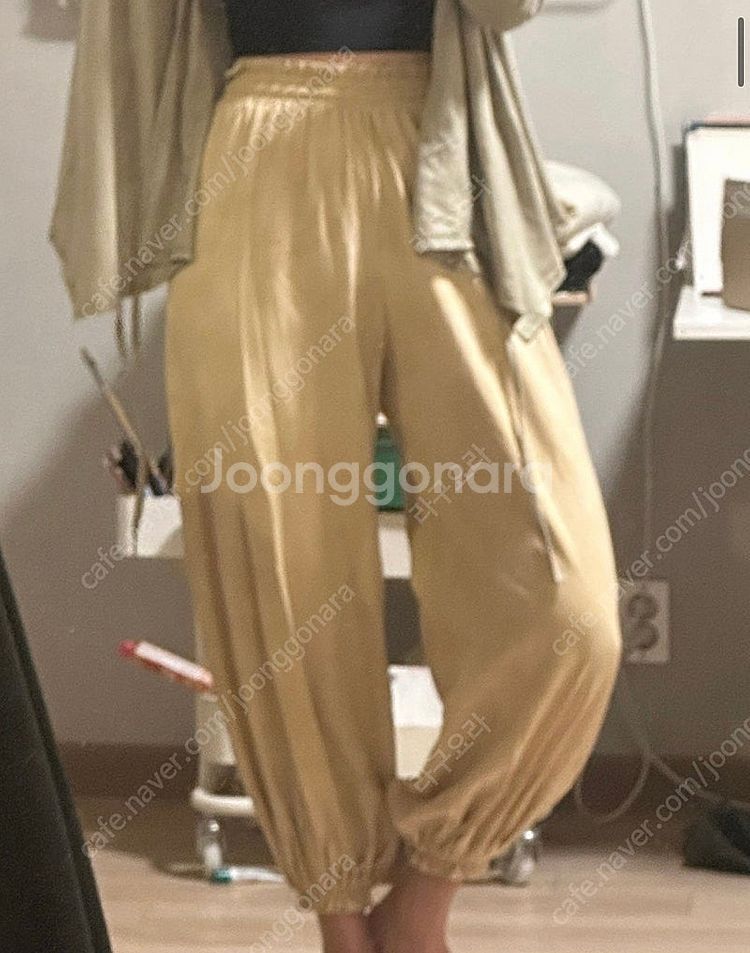 부디무드라 심플팟 펌킨팬츠 멤바기 폴딩팬츠--4
