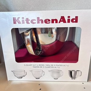 [미개봉] 키친에이드 믹싱볼 5쿼터 스텐볼 / 택포