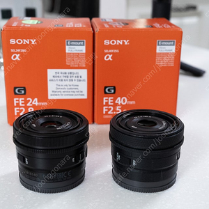 소니 SEL24F28G, SEL40F25G 판매합니다.