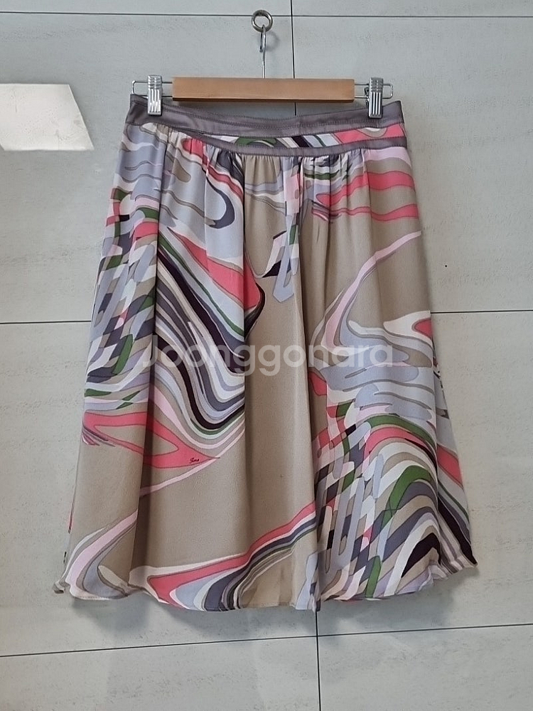 한섬 타임 time실크스커트--2