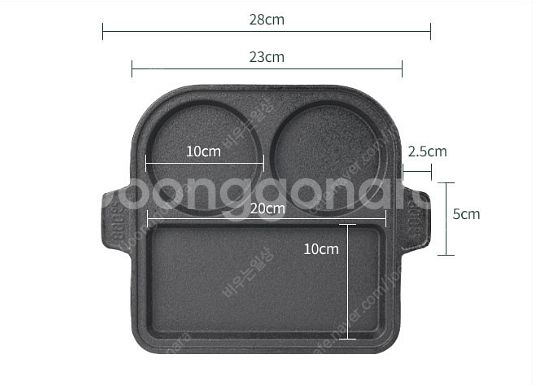 800도씨 무쇠 에그팬, 브런치팬 / norproㅇ 미니 주철 파니니팬 / 택포--5