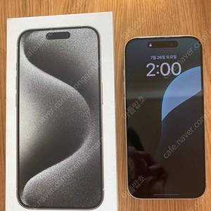 아이폰15 Pro 256 화이트 미사용 제품