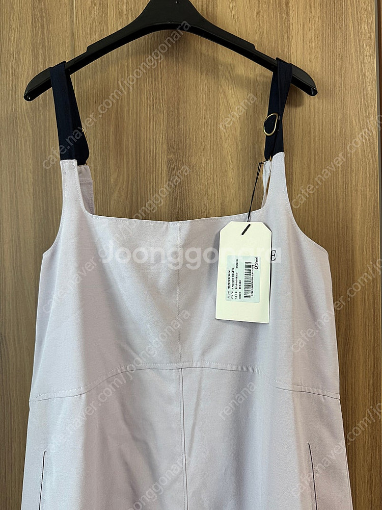 한섬 오즈세컨 서스펜더 플레어 원피스--2